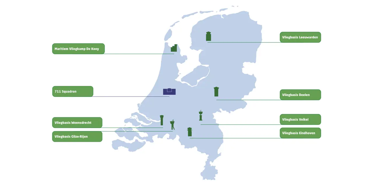 Military air traffic control locations