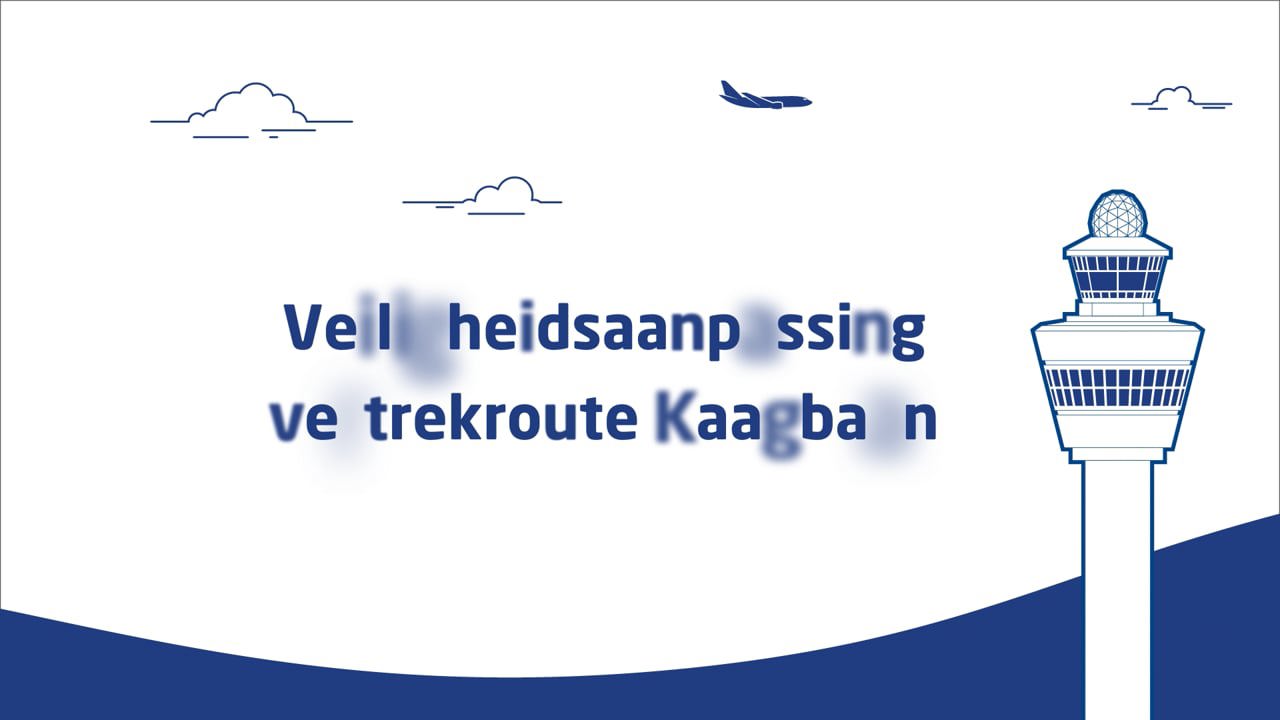 Aangepaste vertrekroute Kaagbaan 